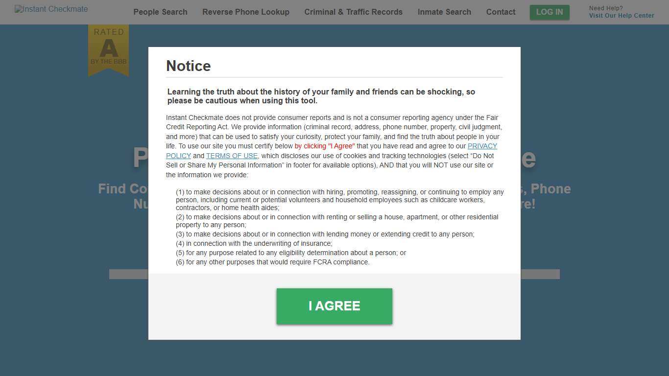 Instant Checkmate - People Search & Reverse Phone Lookup